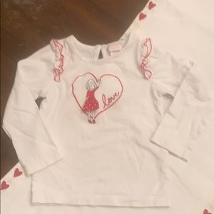 Janie and Jack Valentine’s Day Shirt 18-24 months